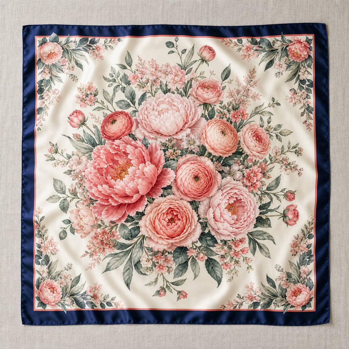 June Peonies Scarf, image 1
