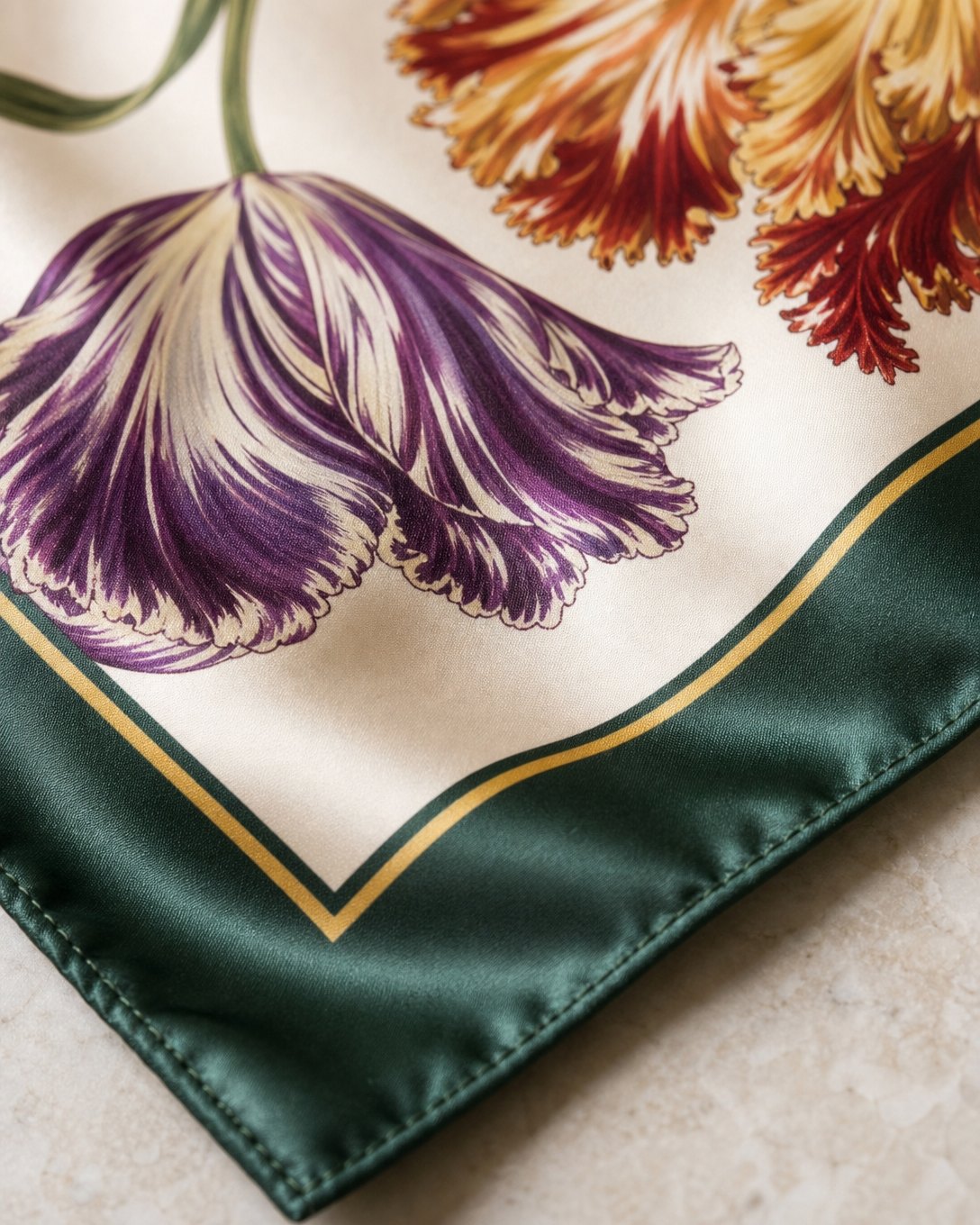 Parrot Tulip Wreath Scarf, image 4