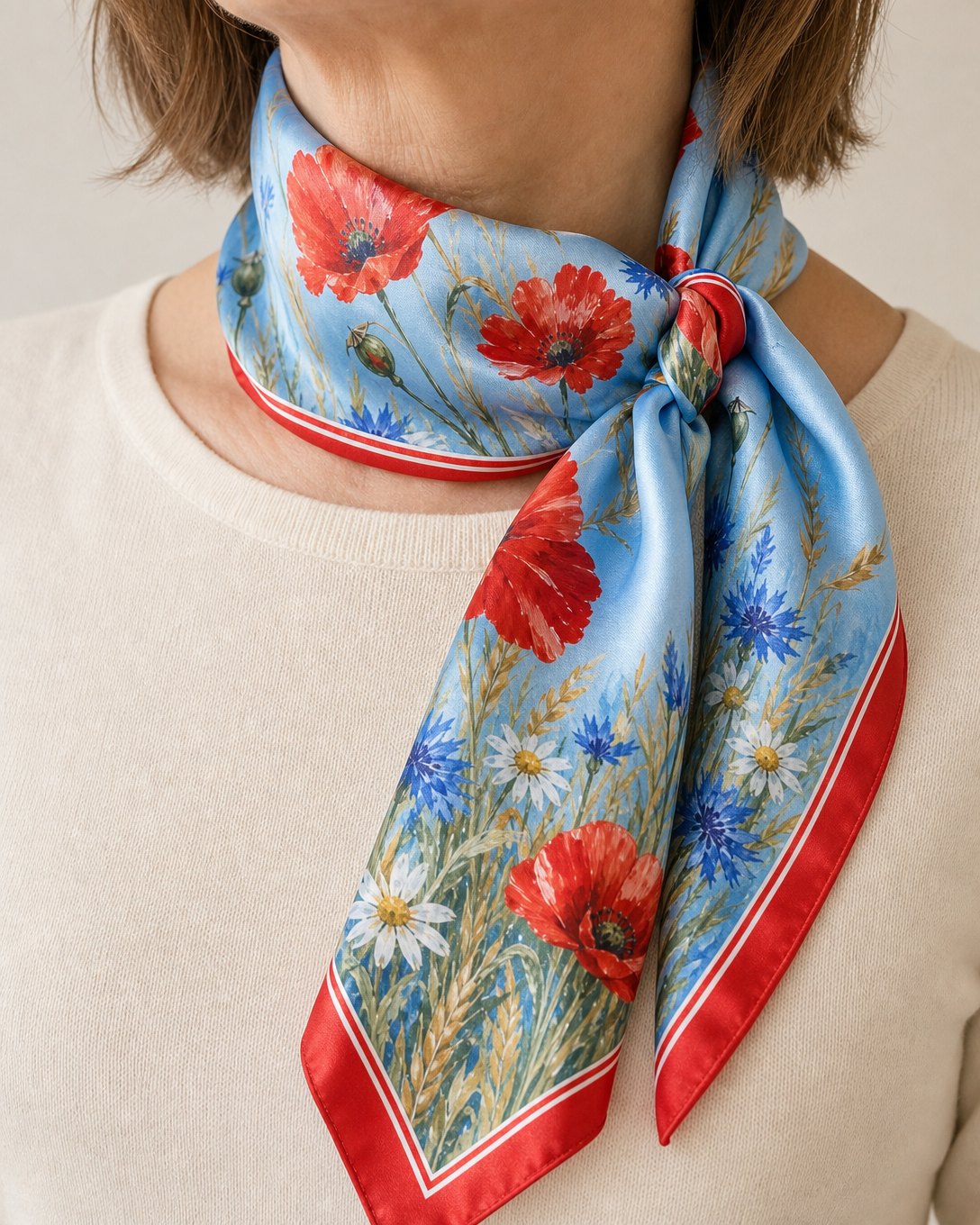 Poppy Meadow Scarf, image 3