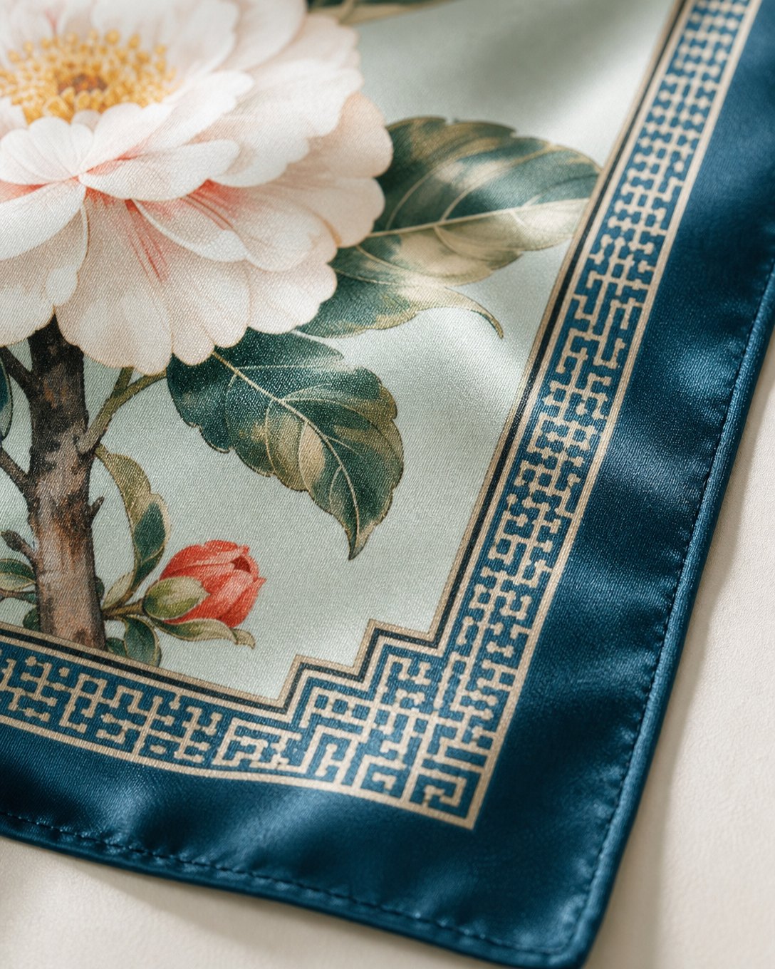 Camellia Songbirds Scarf, image 4