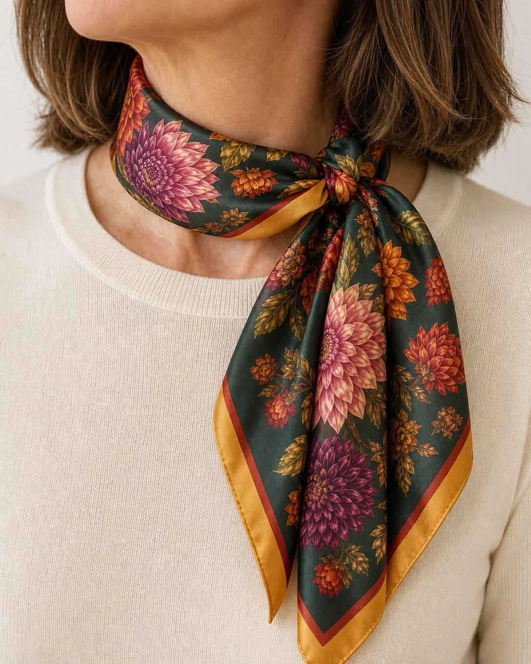 Dahlia Harvest Scarf, image 3