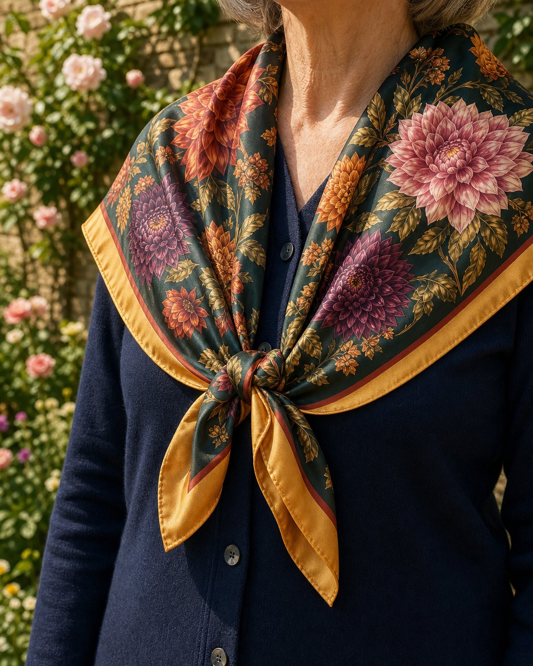 Dahlia Harvest Scarf, image 5