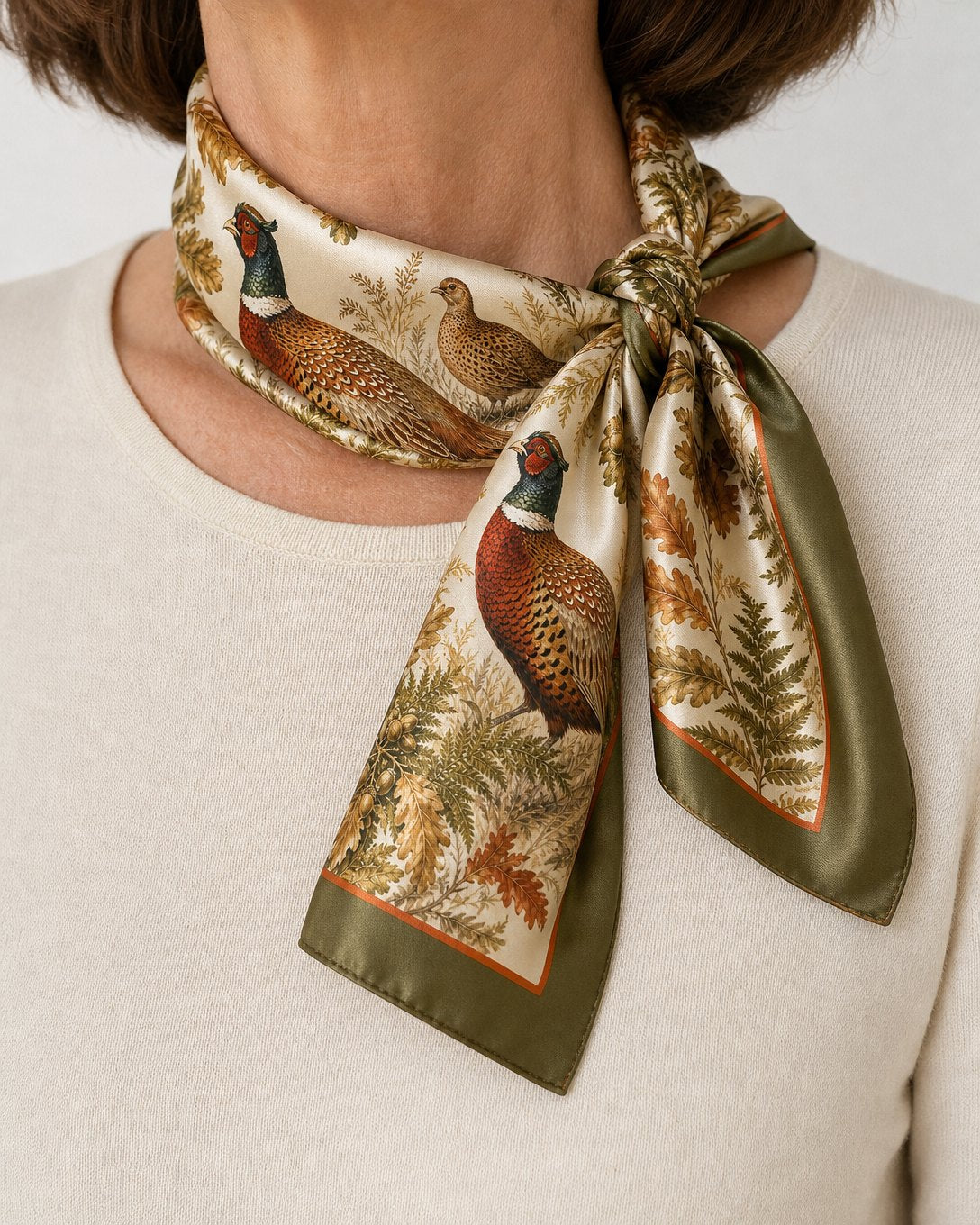 Oak Pheasant Scarf, image 3