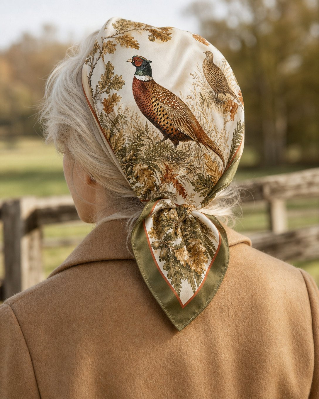 Oak Pheasant Scarf, image 5