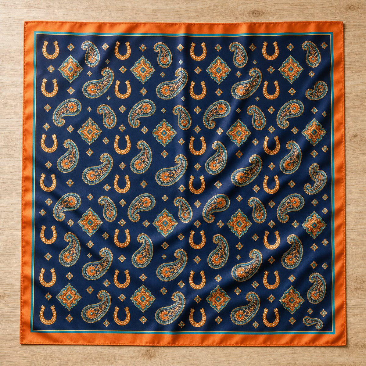 Horseshoe Foulard Scarf, image 1