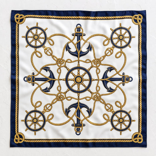 Rope & Anchor Scarf, image 1