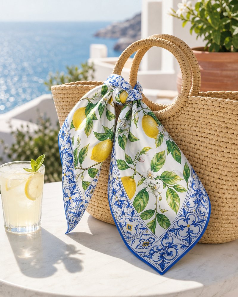 Riviera collection: Amalfi Lemons scarf